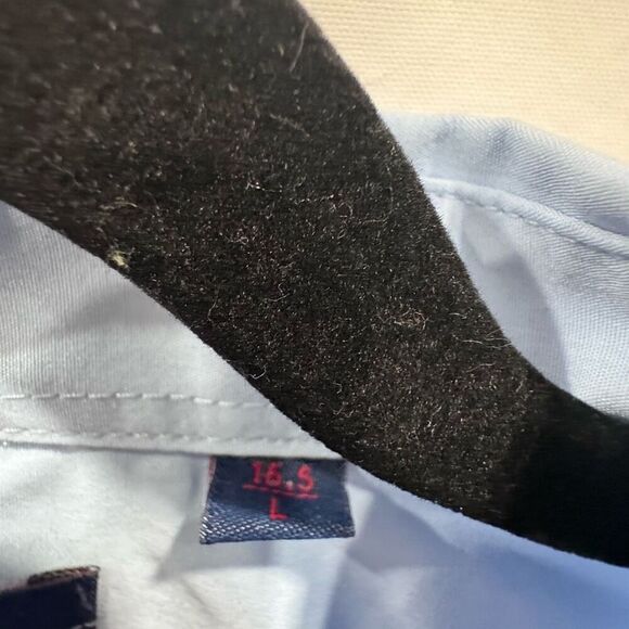 Soul of London long sleeve blue men's shirt size large 16.5 - Picture 3 of 8